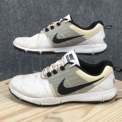 Nike Men's Size 13  Explorer Ctrl White Leather Golf Shoes Sneakers activewear