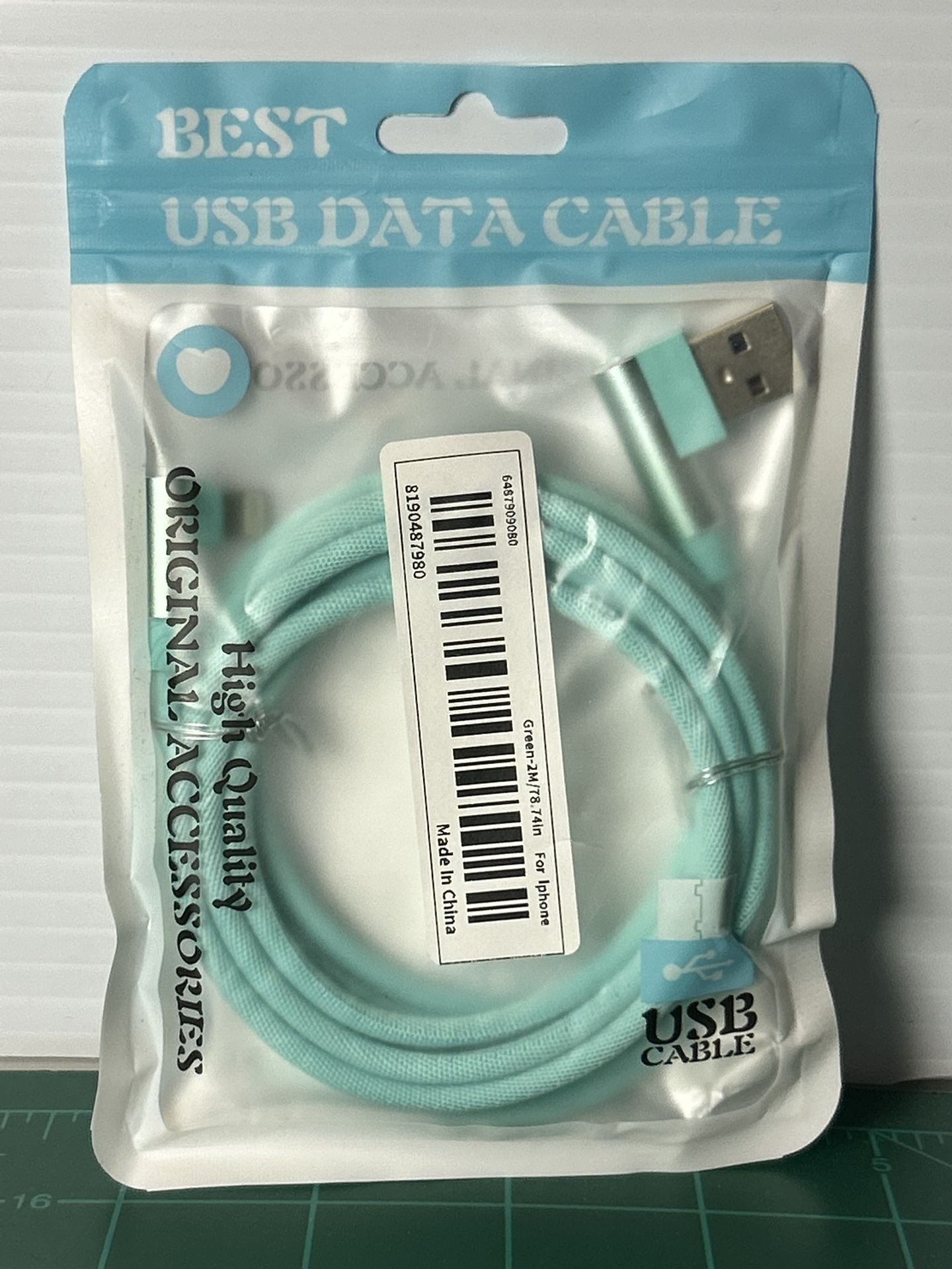 Heavy Duty iPhone USB Lightning Data Cable Charging Cable