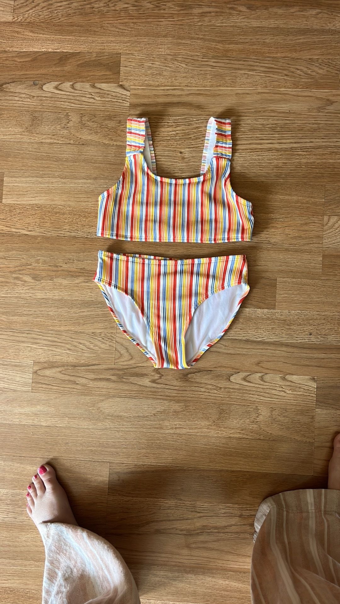 Girls Colorful Bathing Suit Set- Never Worn