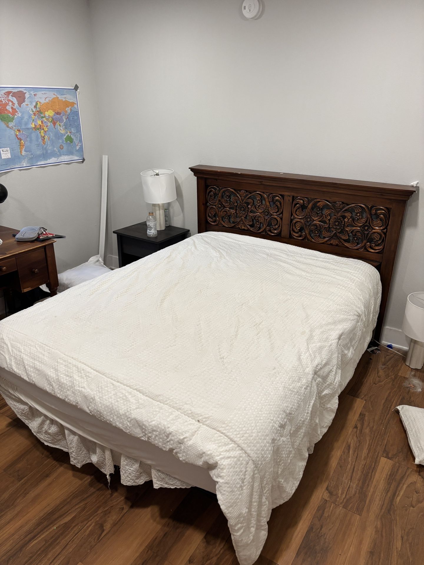 Queen Size Bed + Frame – Great Condition