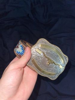 Western Leather Belt Size 34