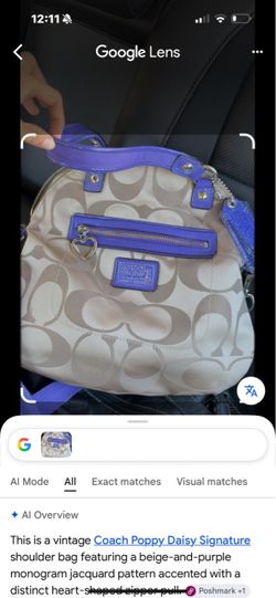 Coach Poppy Daisy Signature bag.