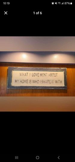 Large Wooden Wall Decor Sign