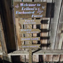Enchanted forest Sign.
