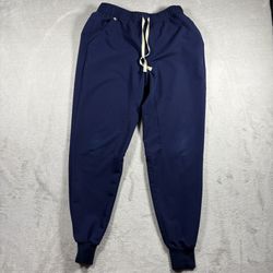 Figs Scrub Pants Womens M Blue Technical Collection Zamora Joggers Stretch #2957