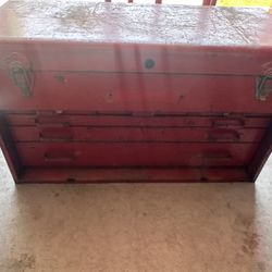 Vintage Snap On Tool Box With Tools 