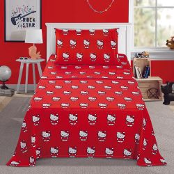 Hello Kitty Sheet Twin 3 Piece 