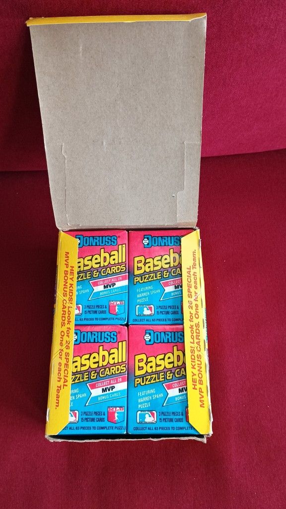 Vintage Baseball Cards 1989 unopened 36 count Donruss baseball cards wax box. See our other great vintage Sports jewelry furniture antique art Estate