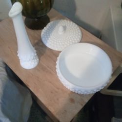 Antique Candy Jar With Vase