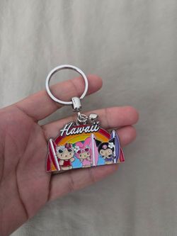 Sanrio Hawaii Enamel Keychain