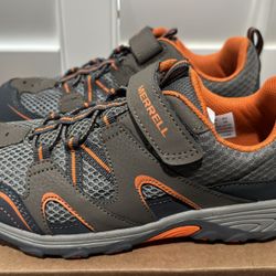 New Merrell Trail Chaser Gray Big Kid's Hiking Sneakers (Big Kid’s Size 4) $30