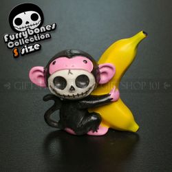 Figurine Gift Toy Collectible Furrybones Black Munky