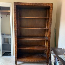Gorgeous, Bookshelf, Display Case Beautiful Detail, Solid Wood