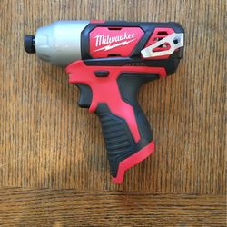 Milwaukee 2462-20 M12 Cordless 1/4" Hex Impact Driver (Tool Only)