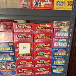 BASEBALL CARD WAX BOXES DONRUSS SCORE 🔥