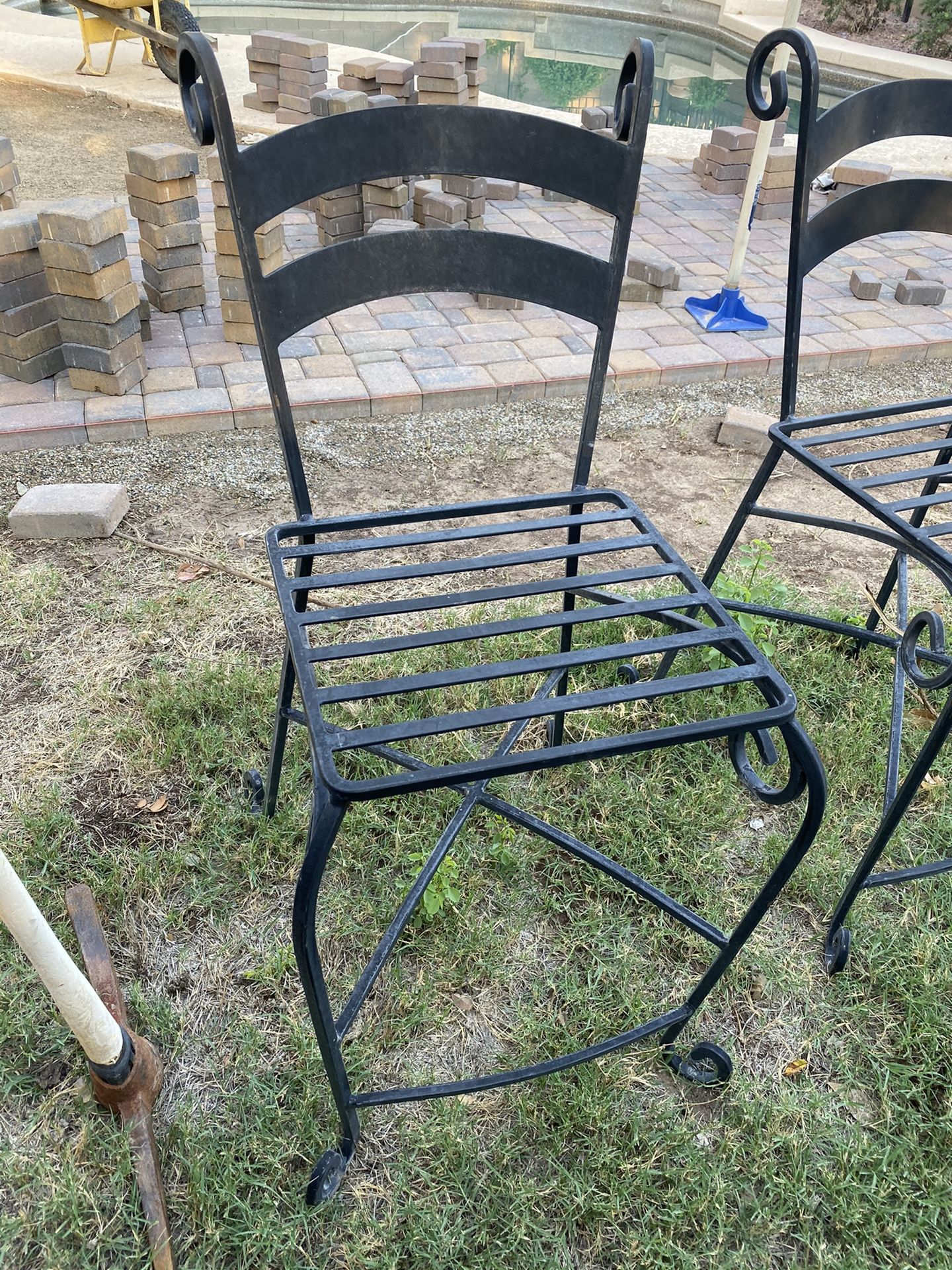 Counter height bar stool-wrought iron