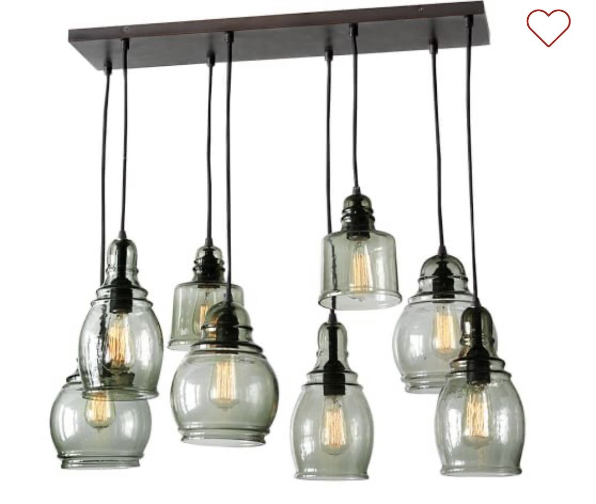 Pottery Barn - Paxton Glass 8 Multi-Light Pendant