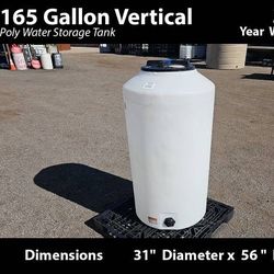165 Gallon White Water Storage Tank