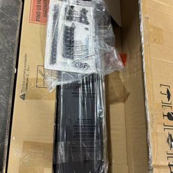 G20-Twin Size Bed Frame with Charging Station, Platform Bed with Metal Slats, Upholstered Headboard with Storage Shelves, No Box Spring Needed, Black