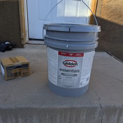 5 Gallon Glidden White Interior Paint