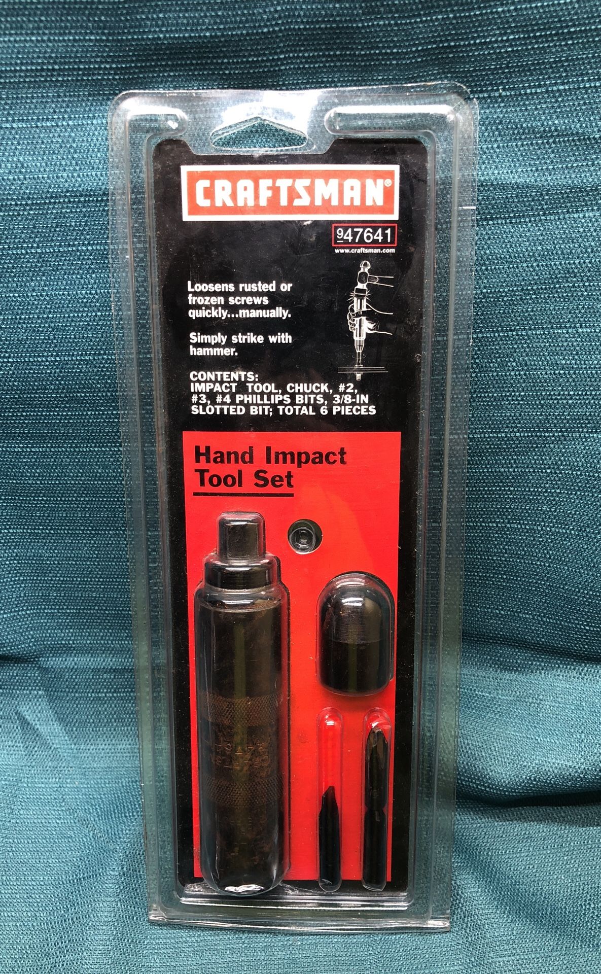 Craftsman 47641 1/2" Drive Manual Impact Driver Set, made in USA