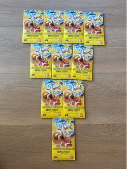 Lot of 10 One Piece Adventure on Kami's Island OP15-EBO4 Sealed Blister Packs