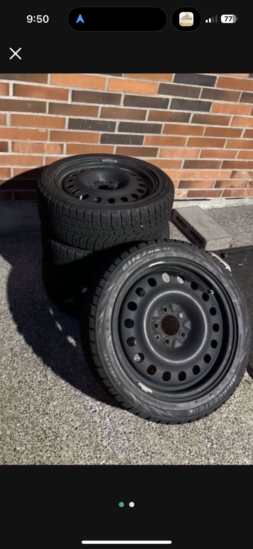 205 50 R17 MAZDA 205 MODEL 3. 4 rims and tires 4 BRIDGESTONE MADE IN JAPAN 205 50 R17