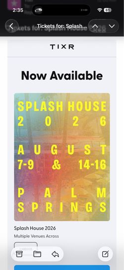 Splash house weekend 2