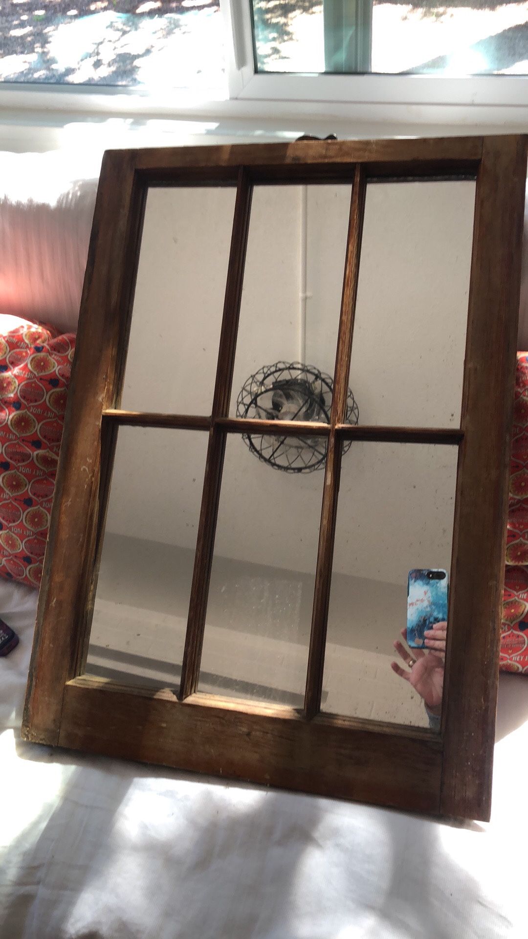 antique window mirror