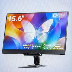 Ingnok YNO2D 15.6" FDH Portable Monitor With Ajustable Stand