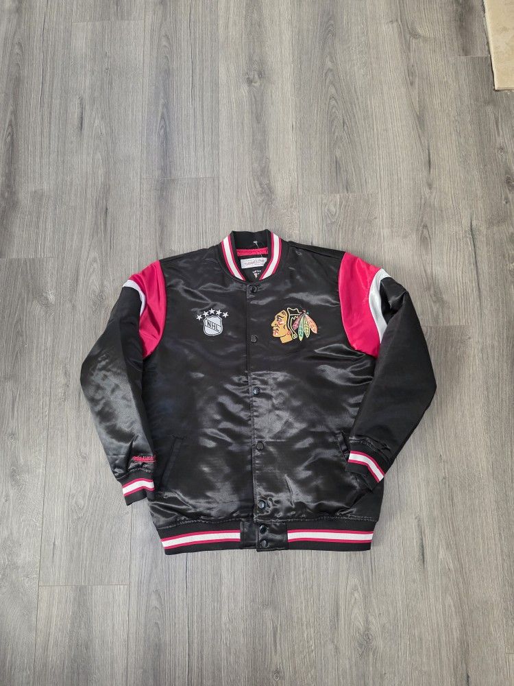 Mitchell & Ness Chicago Blackhawks Varsity Jacket Youth Size Large 14/16