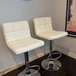White Barstool Chairs 