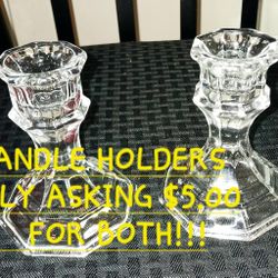 Glass Candle Holders
