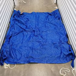 Set Of 4 Large Tarps 8ft x 8ft w/ Ropes