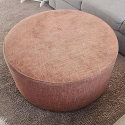 Almanza Round Oversized Accent Ottoman (Read the info first)
