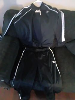Adidas Black Track Suit Set XL