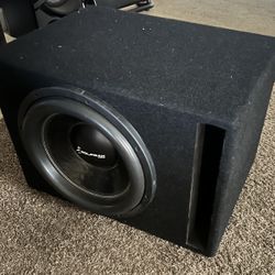 15 Inch Wolfram Subwoofer With Custom Box 