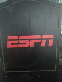 WOODEN ESPN DART BOARD 