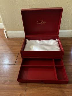 Vintage Cartier Jewelry Box Measuring 12x9x6 Tall