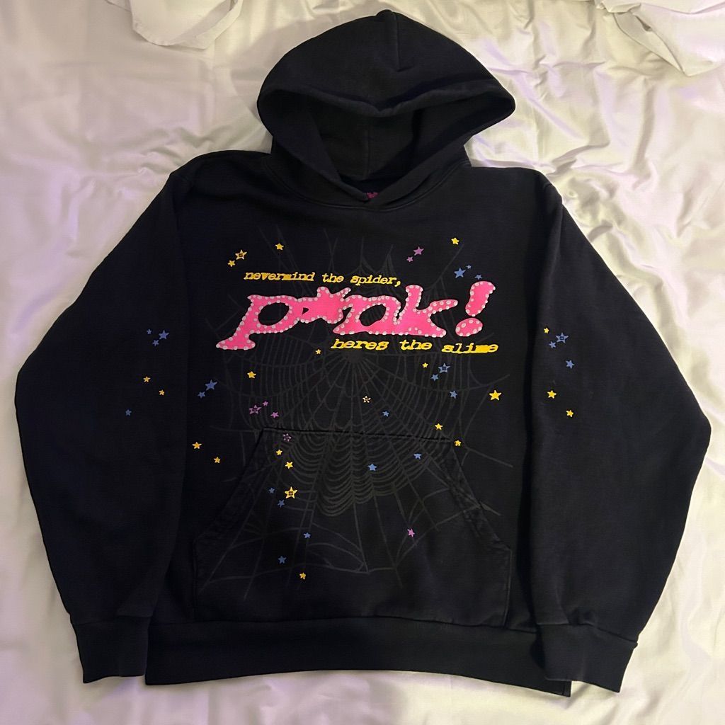 black spider hoodie medium