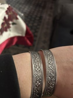 925 Sterling Silver Bracelets 2 Pieces New