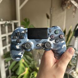 Official OEM PS4 Blue Camo Controller