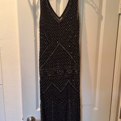 Flapper Dress With Matching Headwrap/Scarf