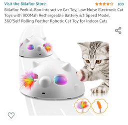 BRAND NEW Peek-A-Boo INTERACTIVE CAT TOY/ROBOTIC INDOOR