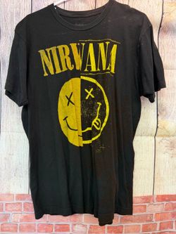 Nirvana Black Short-Sleeve Graphic T-Shirt L