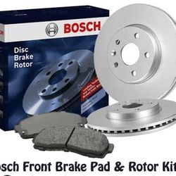 BOSH ROTORS  BRAKES AND PAD  TOYOTA COROLLA 