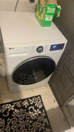All in one LG ThinQ Washer & Dryer ( white ) smaller sized