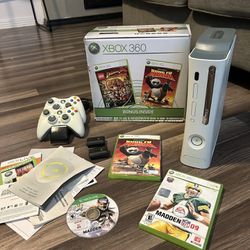 Microsoft Xbox 360 Tested And Working White Console Bundle