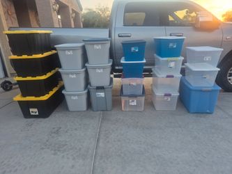 $100 for all of them// 21 piece of storage containers,  in very good condition