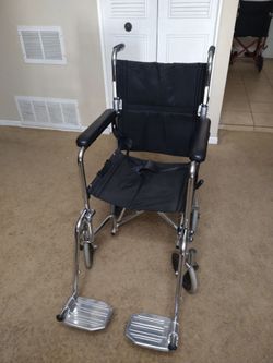 Wheelchair (companion) Medline brand. *See Description*